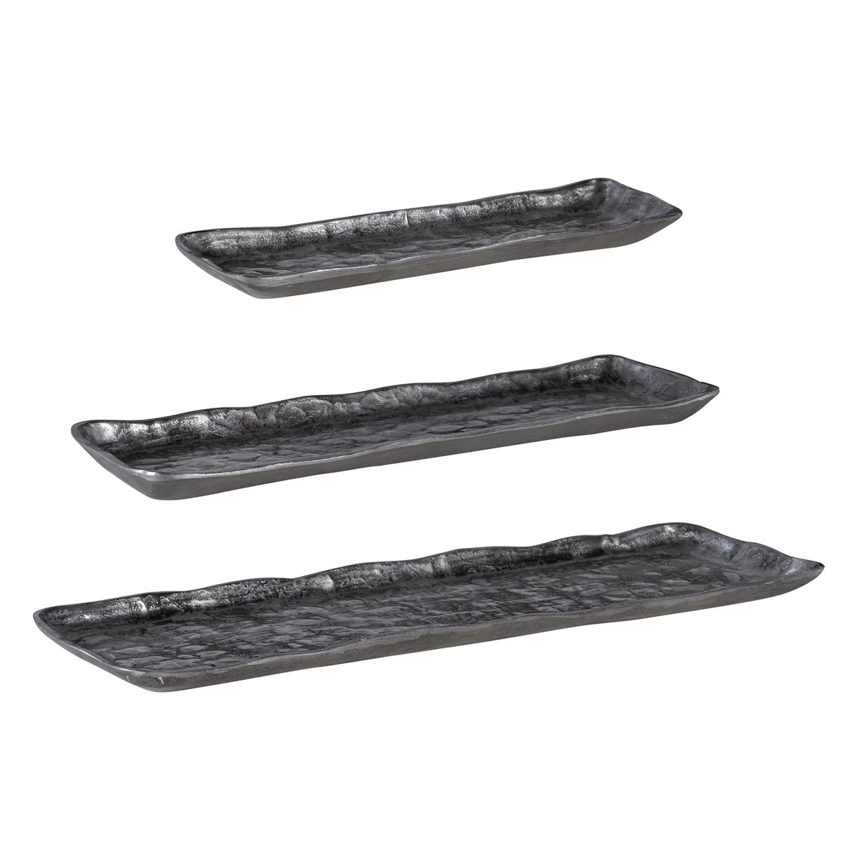 Artisan Antik Nikel Tepsi (3'lü Set) - Görsel 4