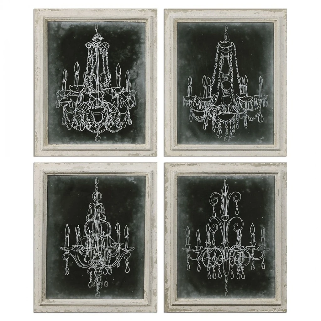 Avize Eskizleri Tablo (4lü Set)
