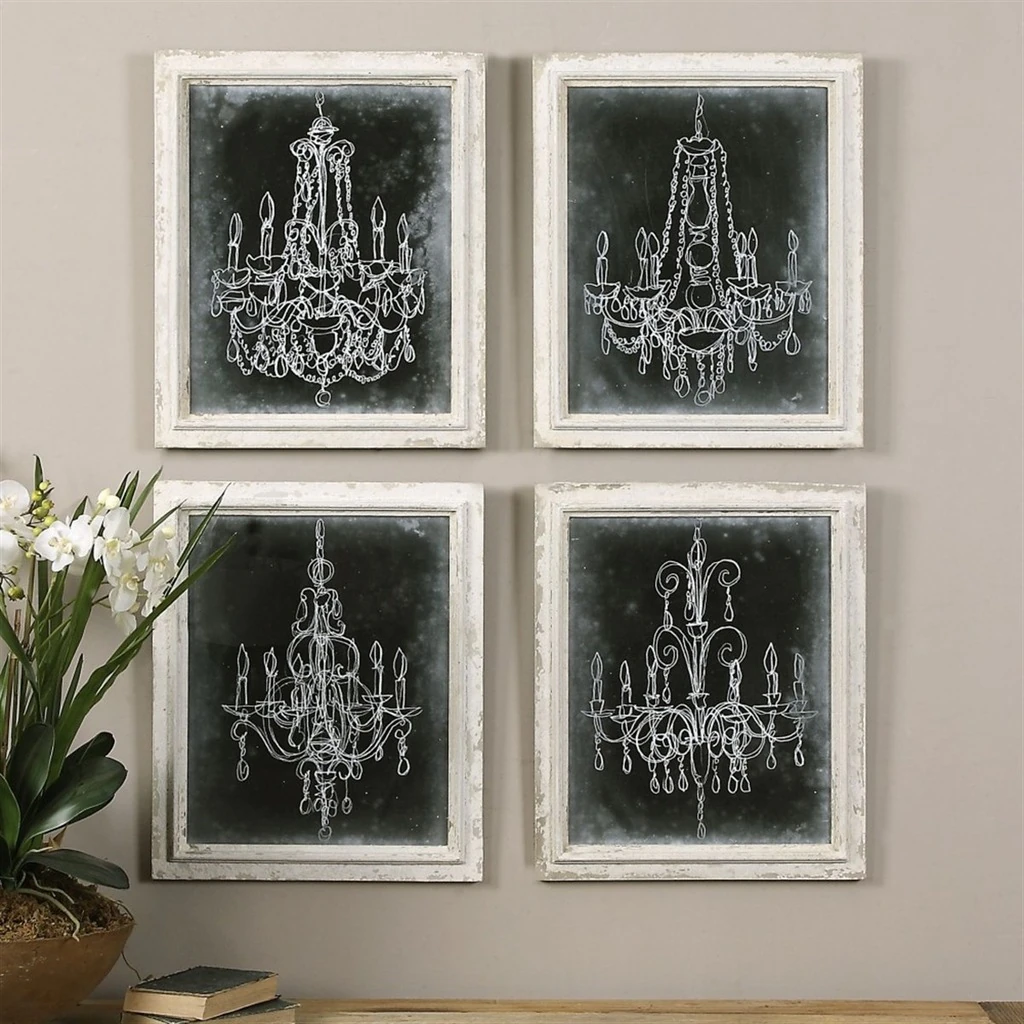 Avize Eskizleri Tablo (4lü Set) - Görsel 2