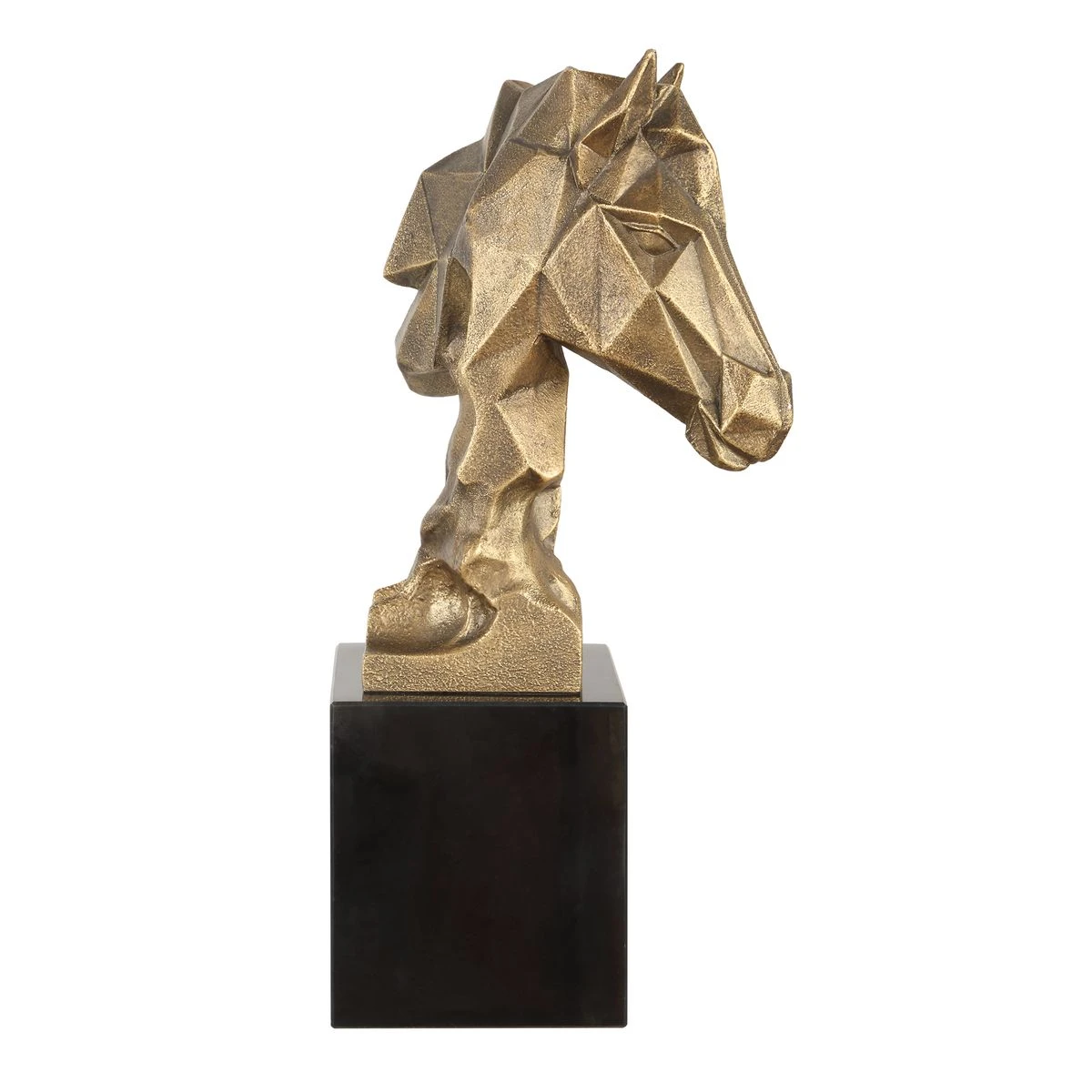 Chiseled Horse Bust Heykel - Görsel 4