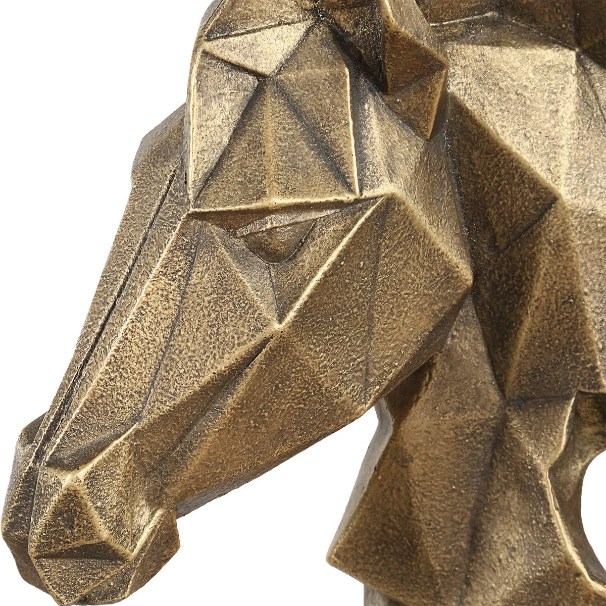 Chiseled Horse Bust Heykel - Görsel 6