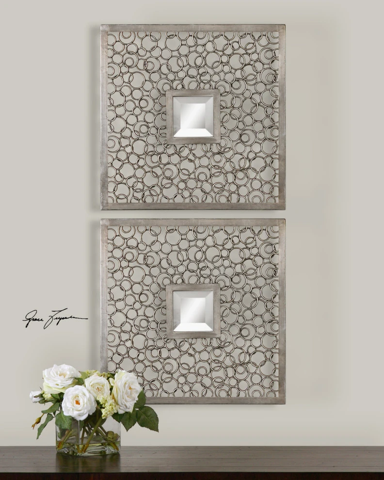 Colusa Kare Gümüş Ayna (2li Set) - Görsel 3