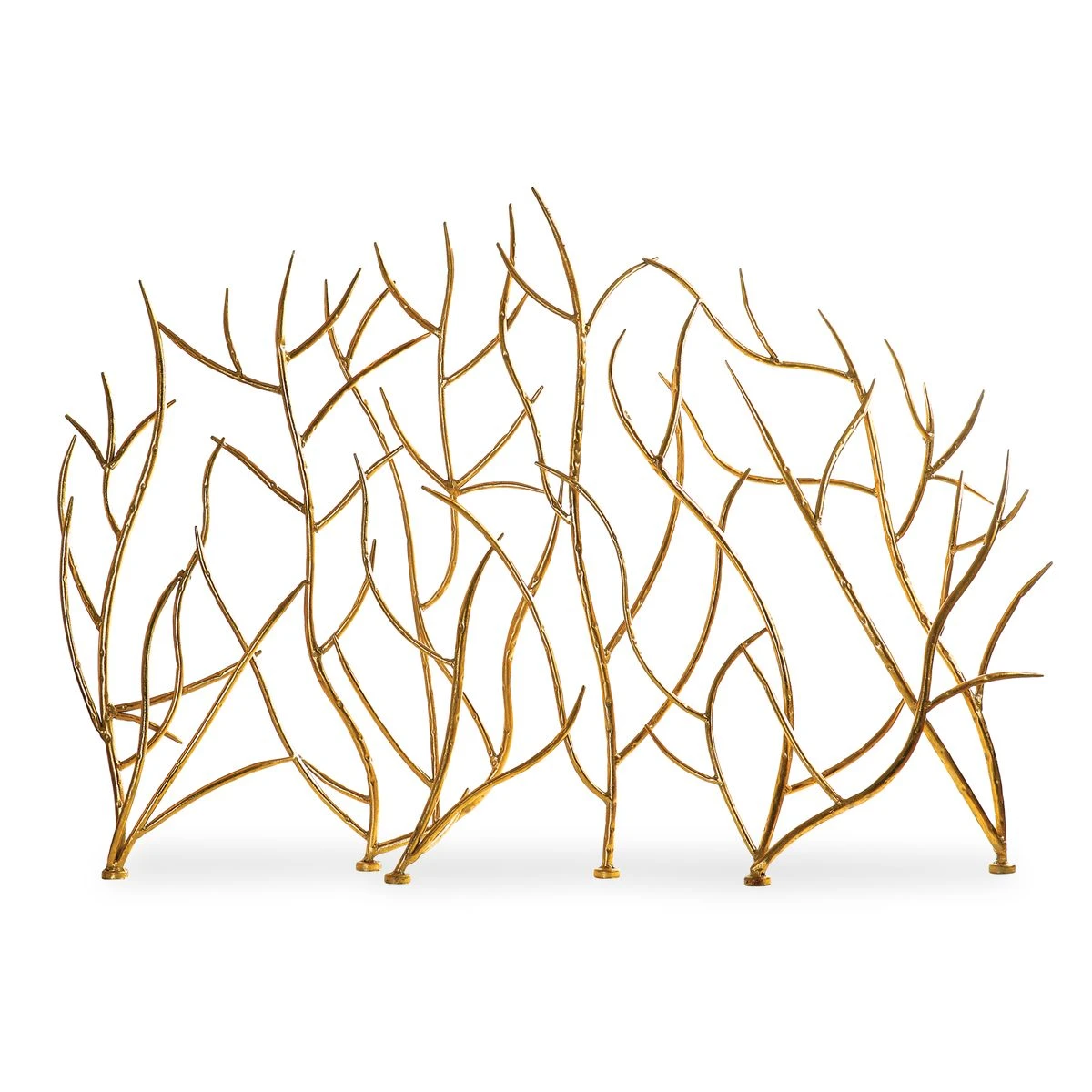 Gold Branches Şömine Perdesi