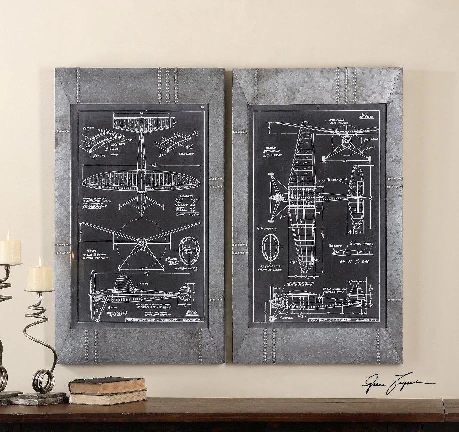Havacılık Planları Tablo (2li Set) - Görsel 2